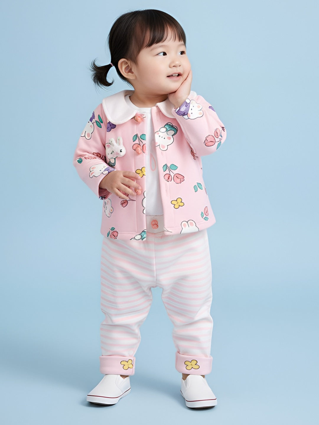 Winter Top with Pant and jacket Set