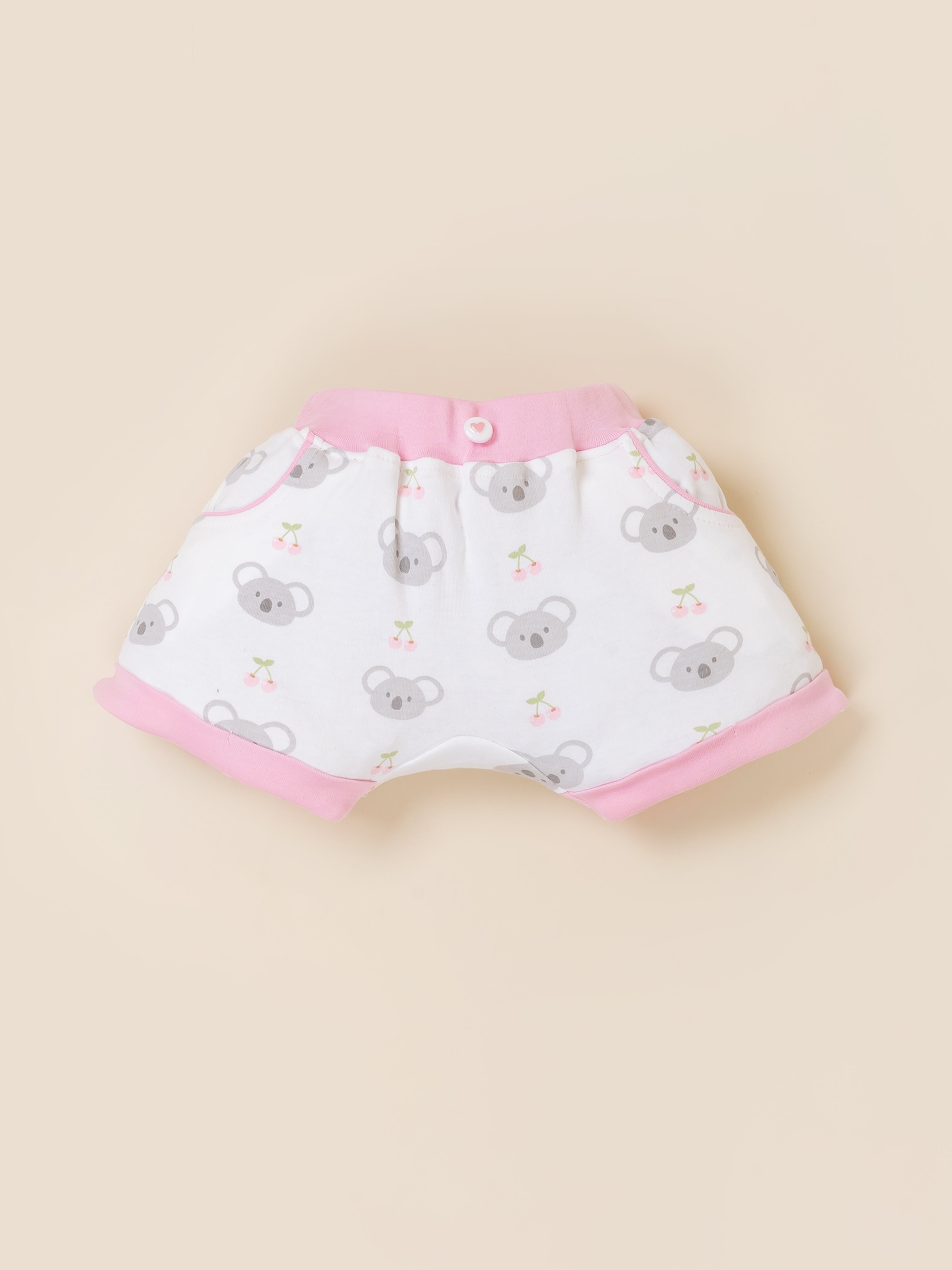 Baby Girl Clothing Set with Top, Shorts & Bodysuit