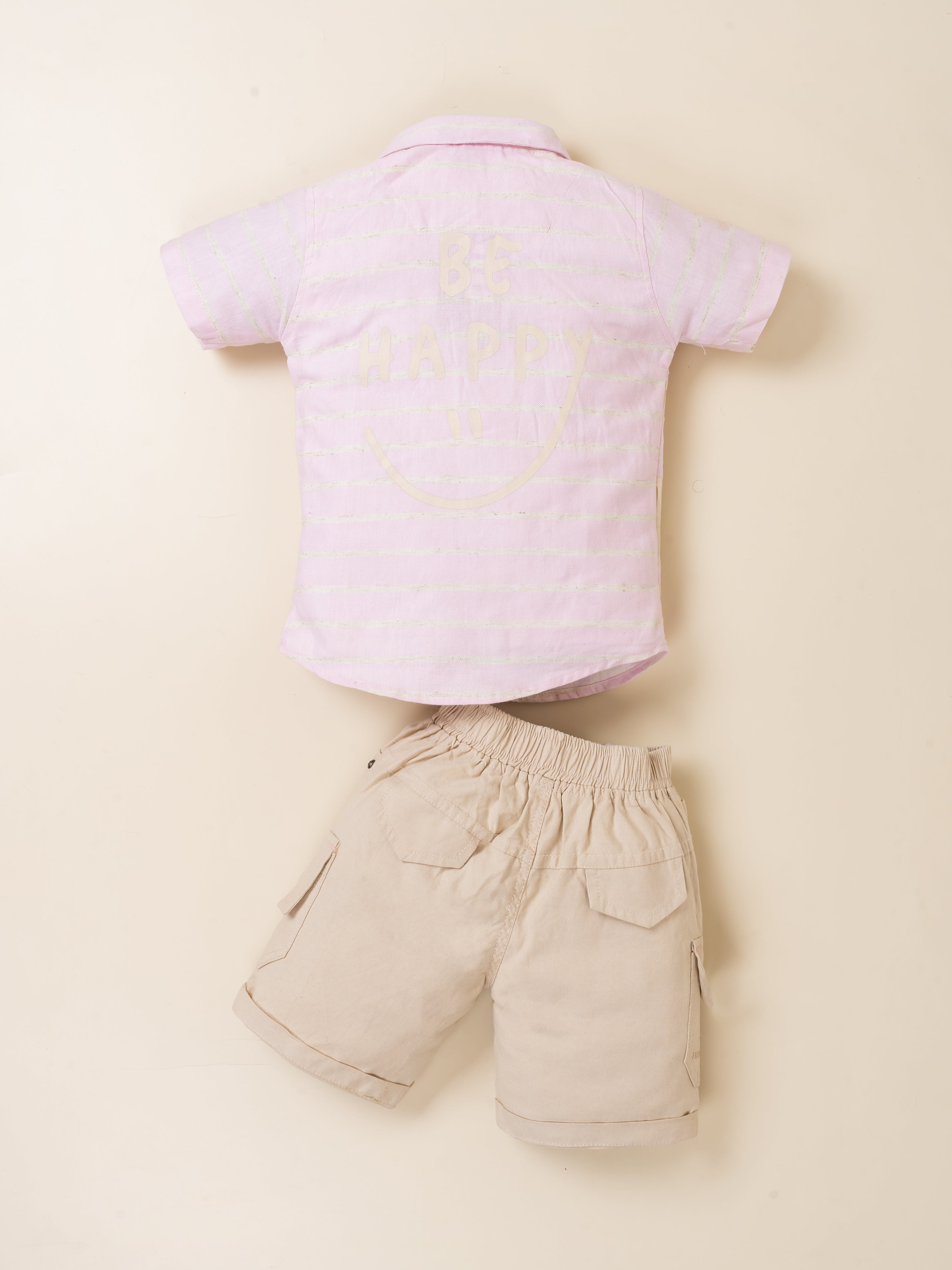 Boys Casual Layered Shirt & Shorts Set