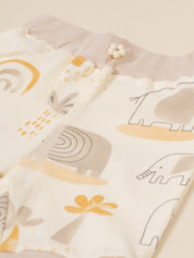 Infant Girl Cotton Top, Bodysuit and Pant Set