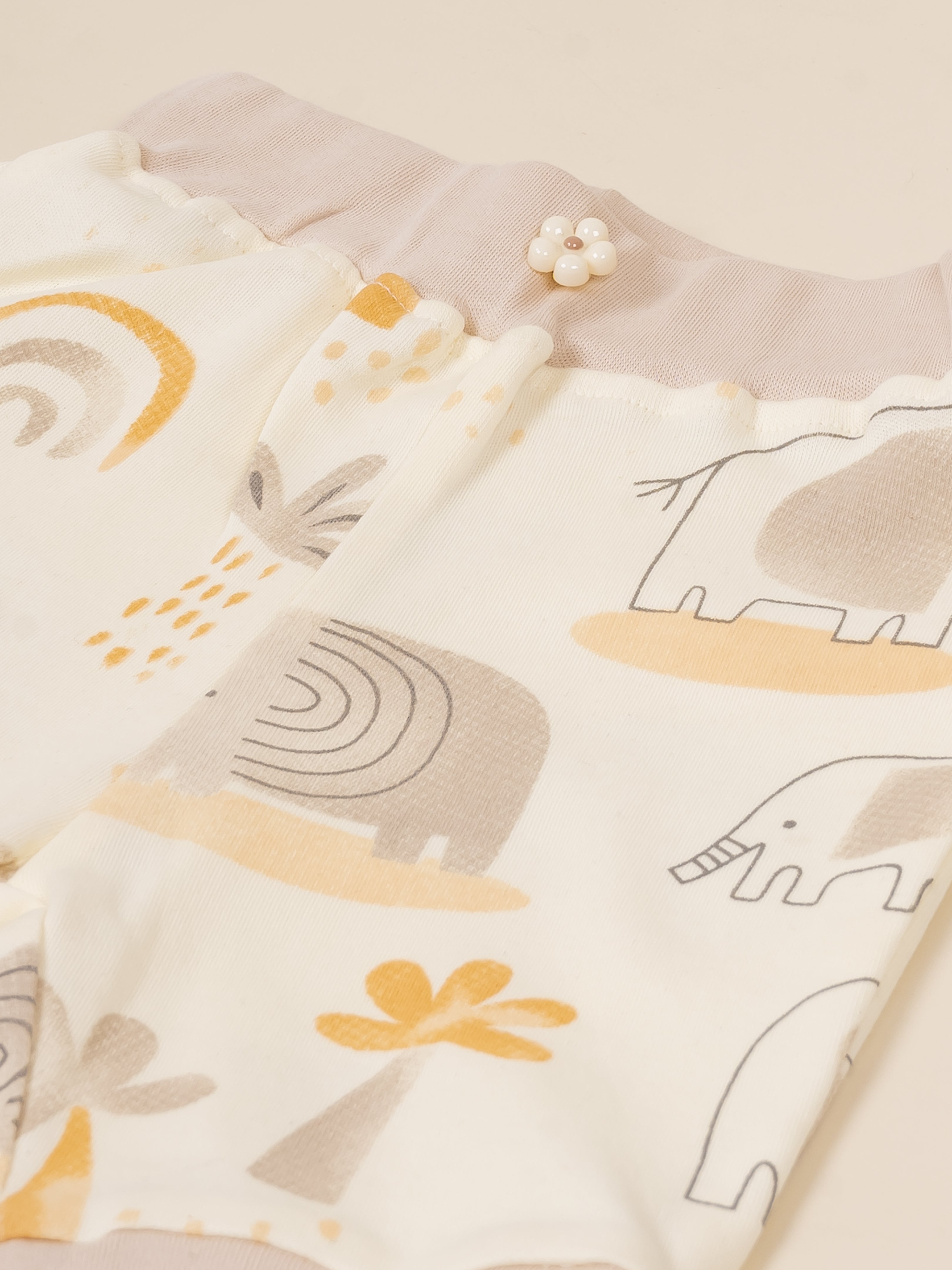 Infant Girl Cotton Top, Bodysuit and Pant Set