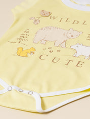 Baby Girl Clothing Set with Top, Shorts & Bodysuit