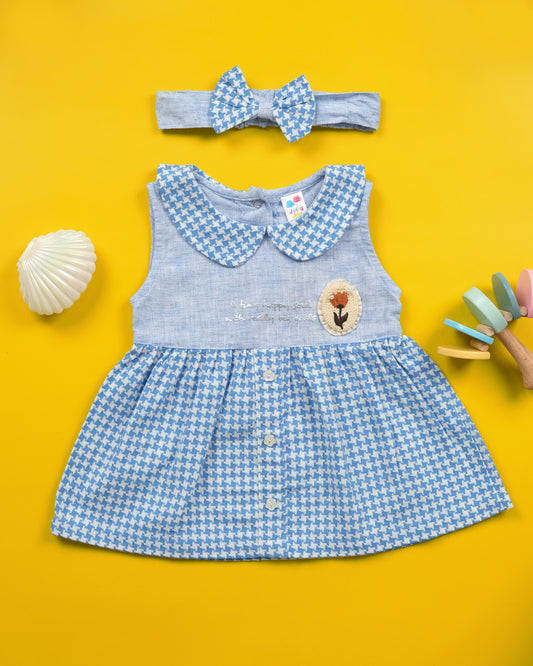 JELLY JOY Girls  Sleeveless Checked  Frock Dresses