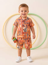 Toddler Boys Printed Casual Summer Wear
