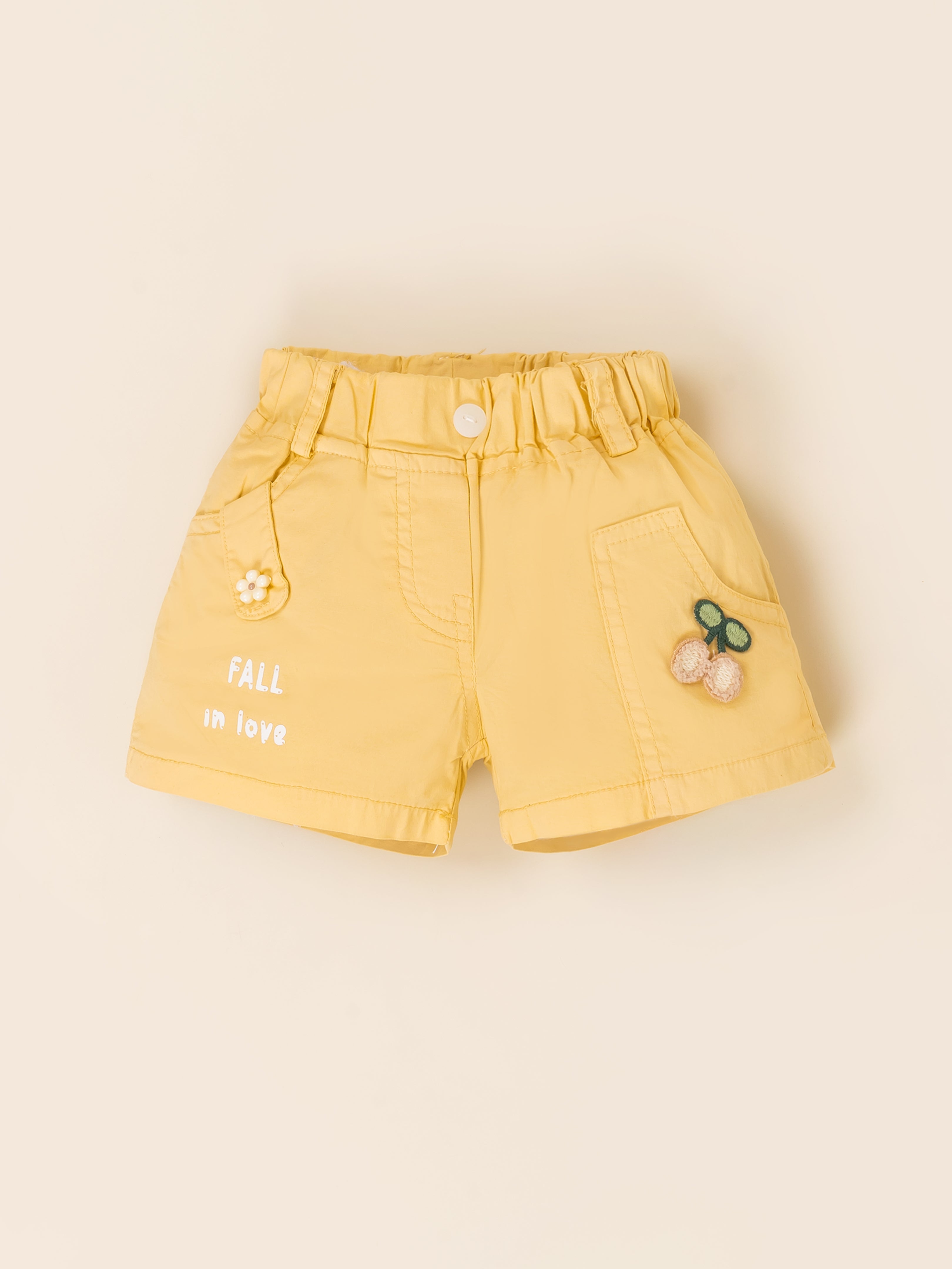 Baby Girls Printed Shirt & Shorts Outfit