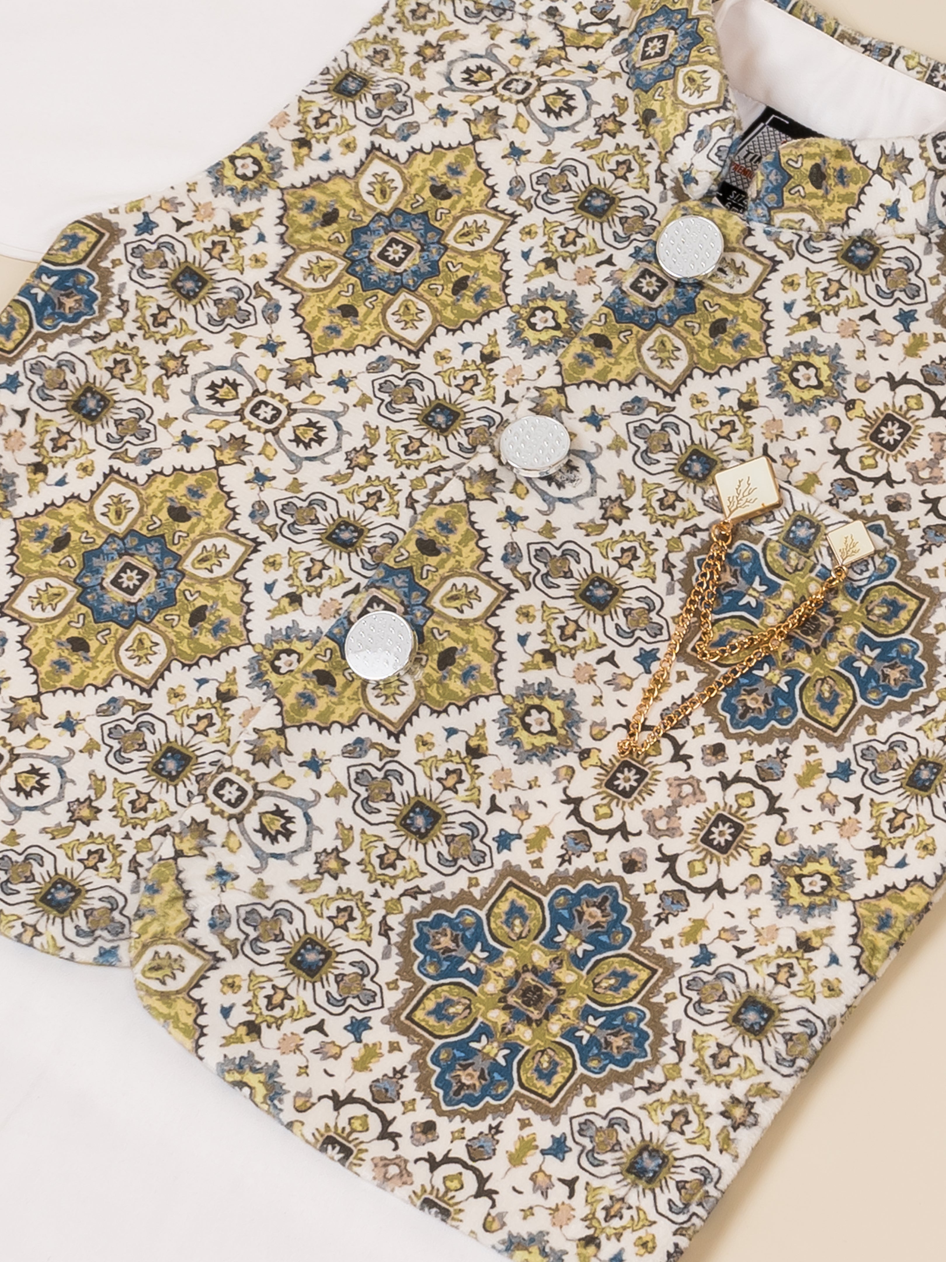 Royal Boys Ethnic Wear with Floral Jacket