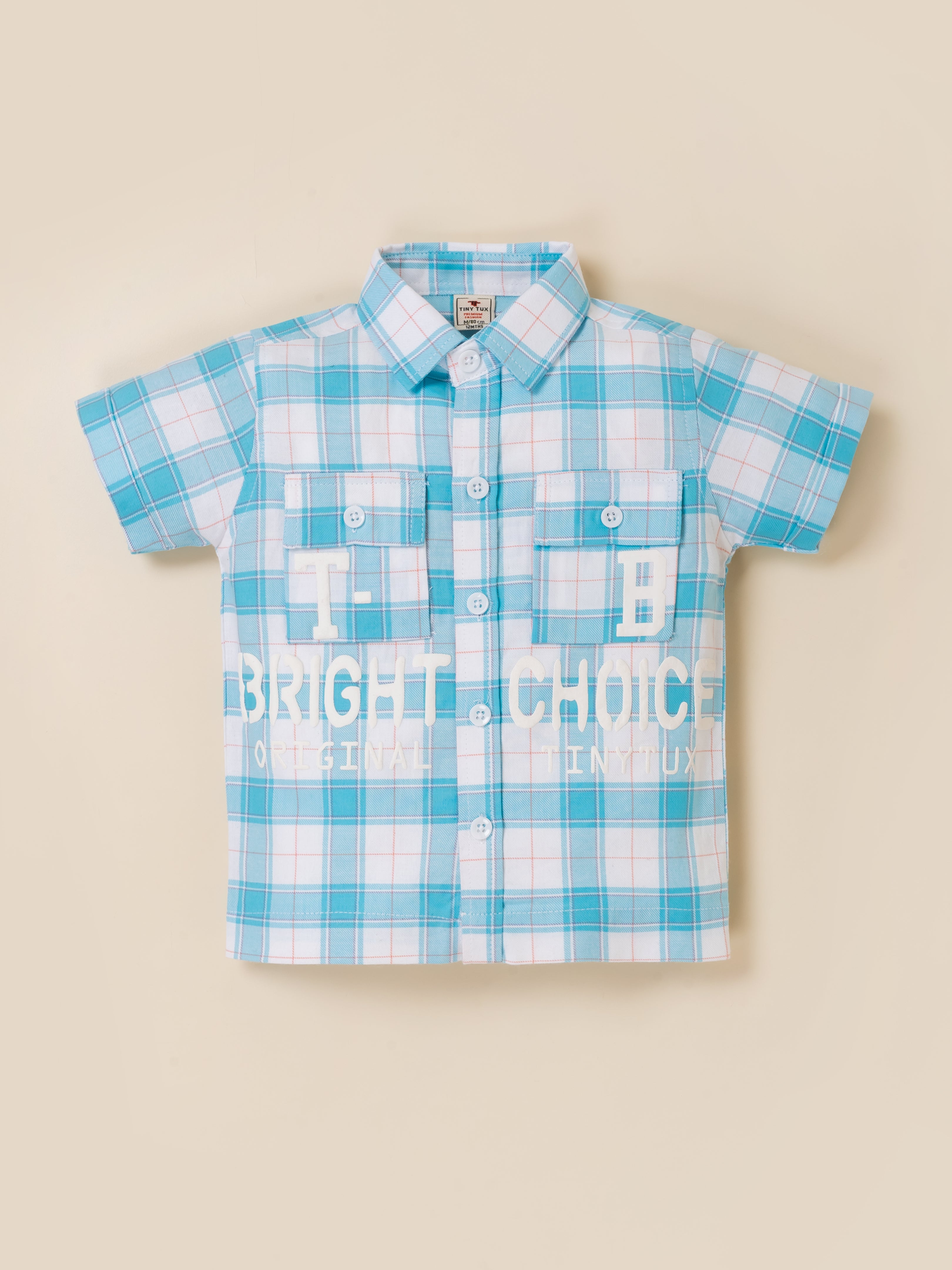 Boys Casual Plaid 3-Piece Summer Outfit