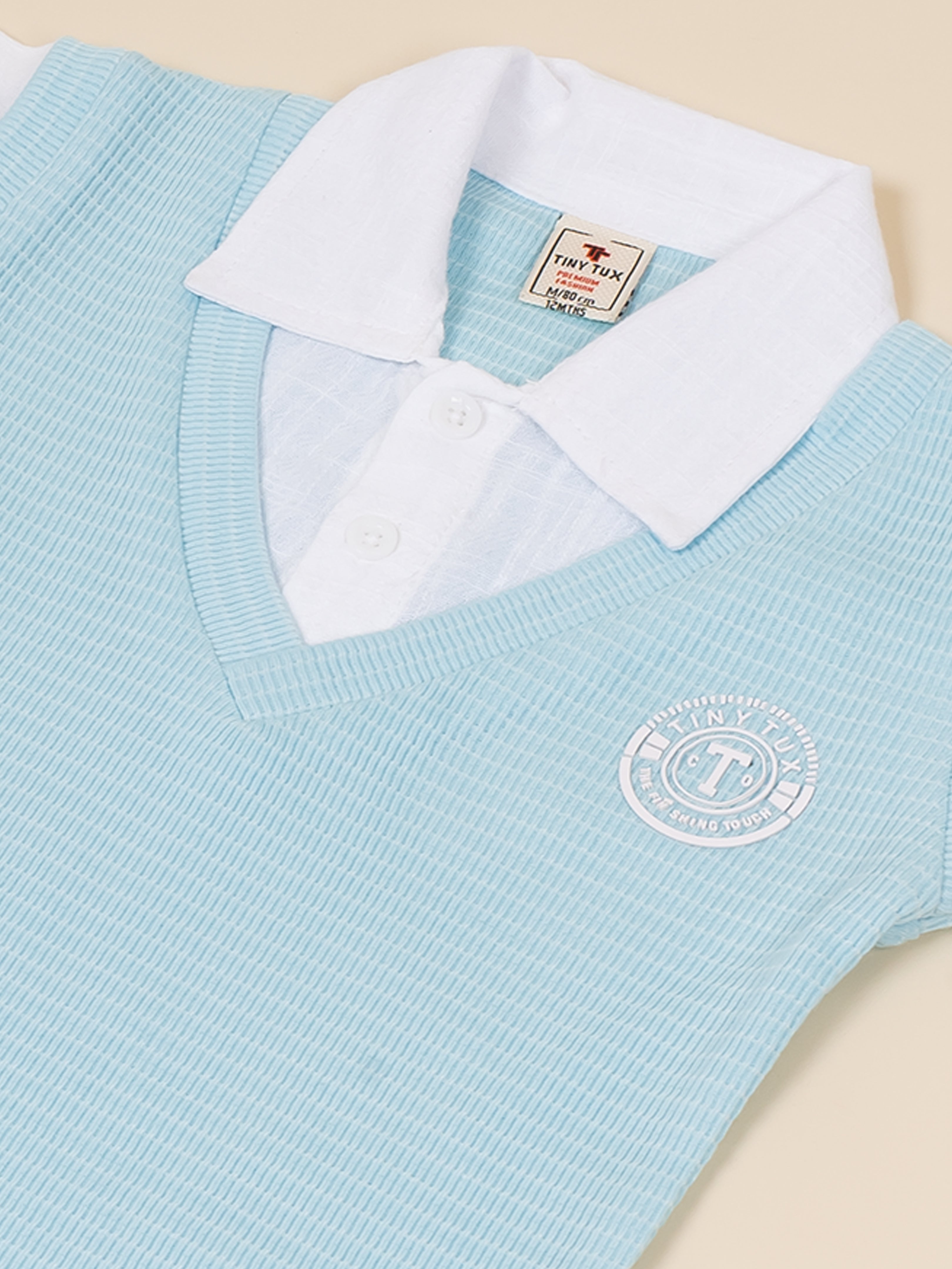 Polo Collar Stylish Summer Clothing for Boys
