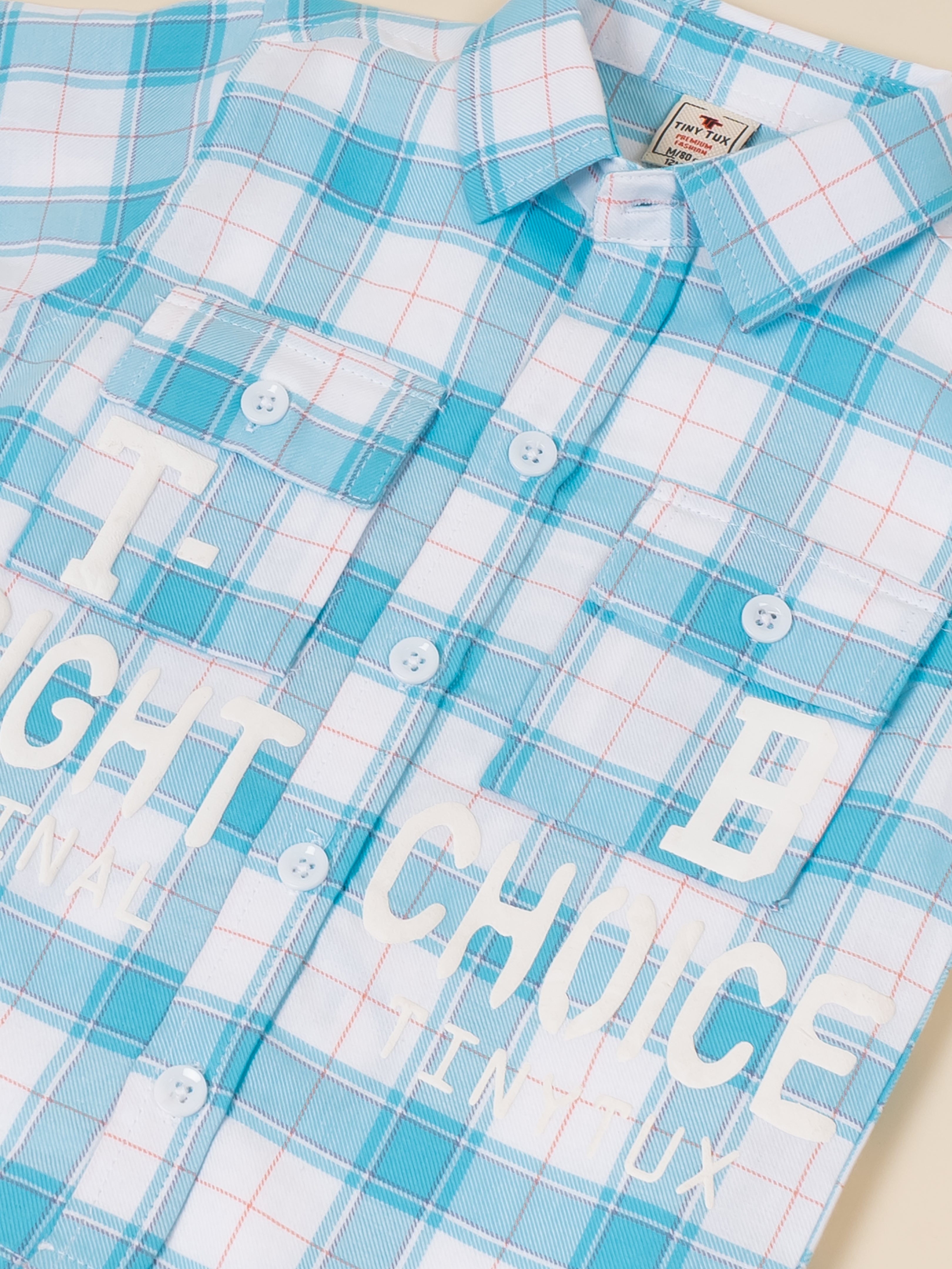 Boys Casual Plaid 3-Piece Summer Outfit
