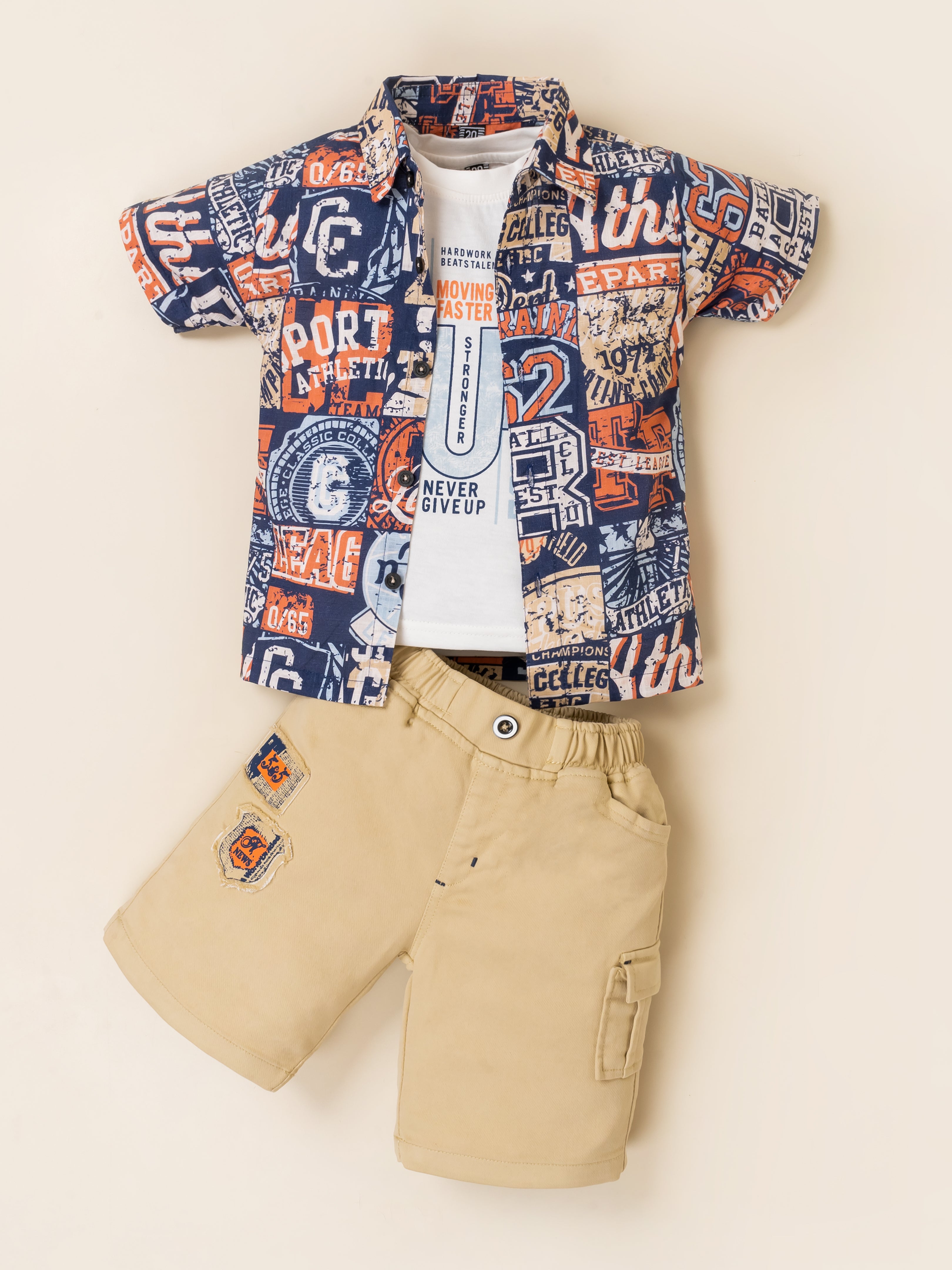 Kids Boys Urban Graphic Print Summer Set