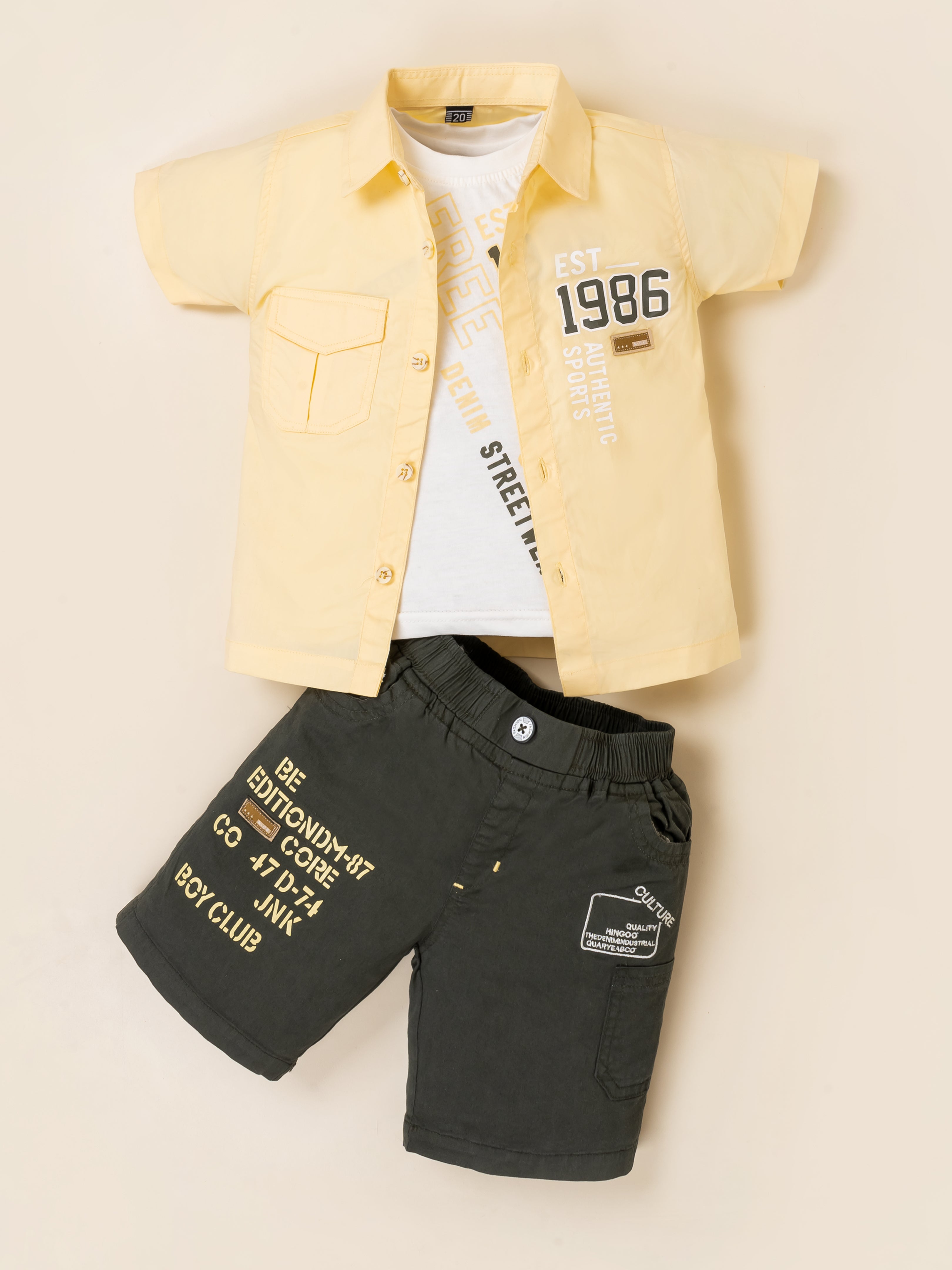 Little Boys Casual 3-Piece Summer Clothing Set