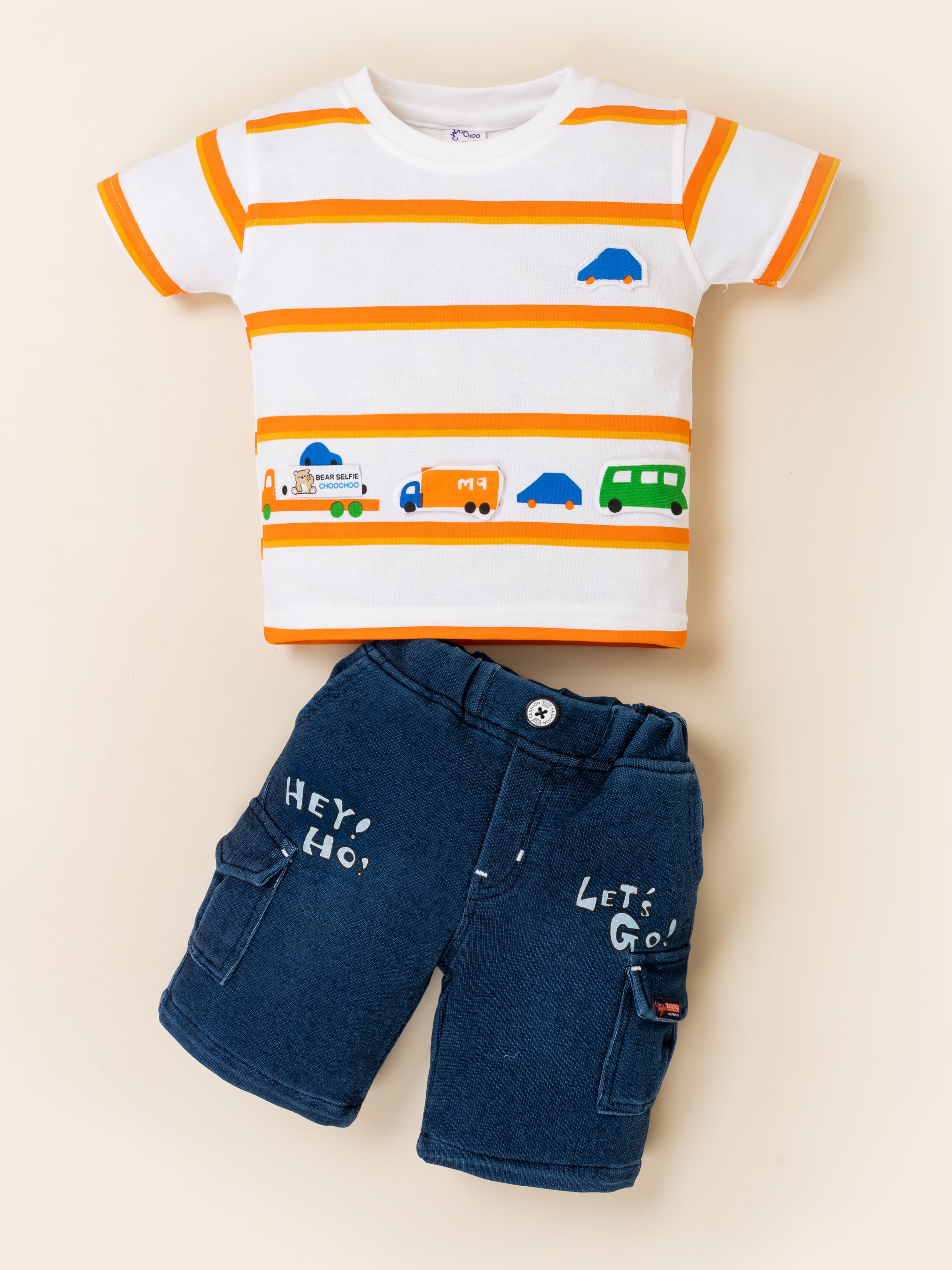 2-Piece Toddler Boy Striped Summer Set