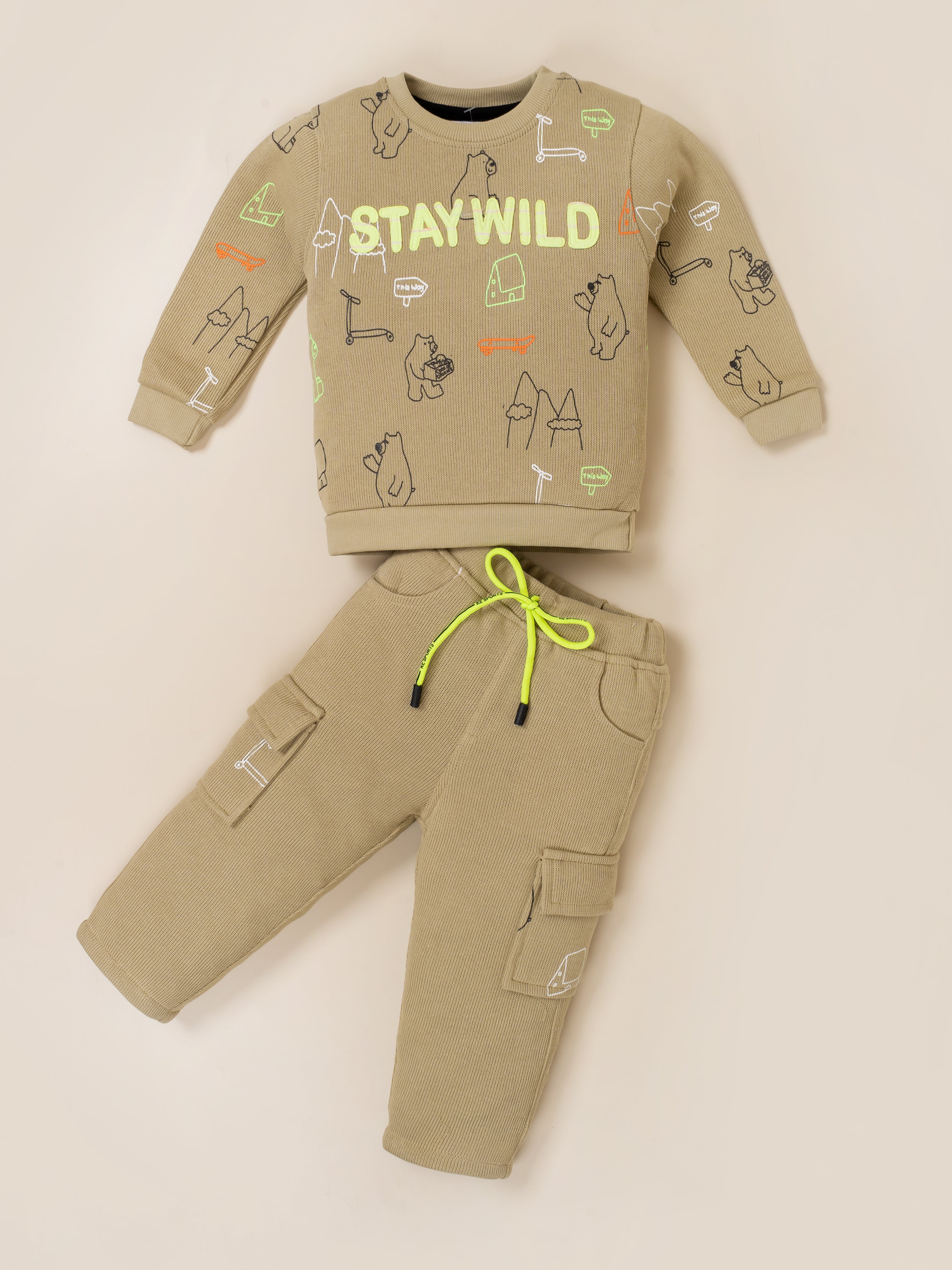 Boys’ Graphic Sweatshirt & Cargo Jogger Co-Ord Set
