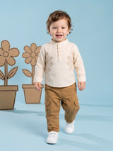 Boys’ Ethnic Kurta & Cargo Pants Set