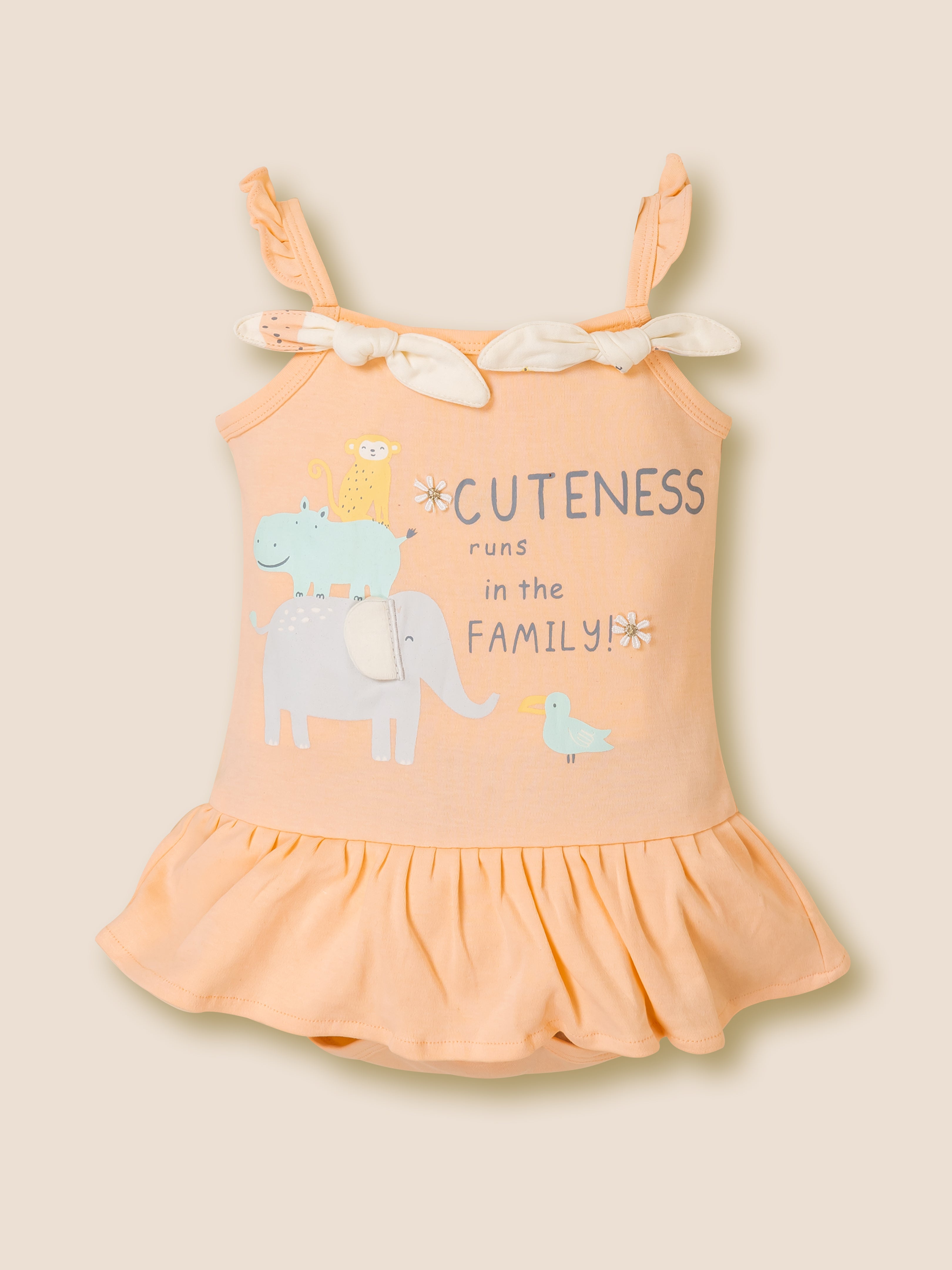 Baby Girl Clothing Set with Top, Shorts & Bodysuit