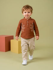 Boys’ Ethnic Kurta & Cargo Pants Set