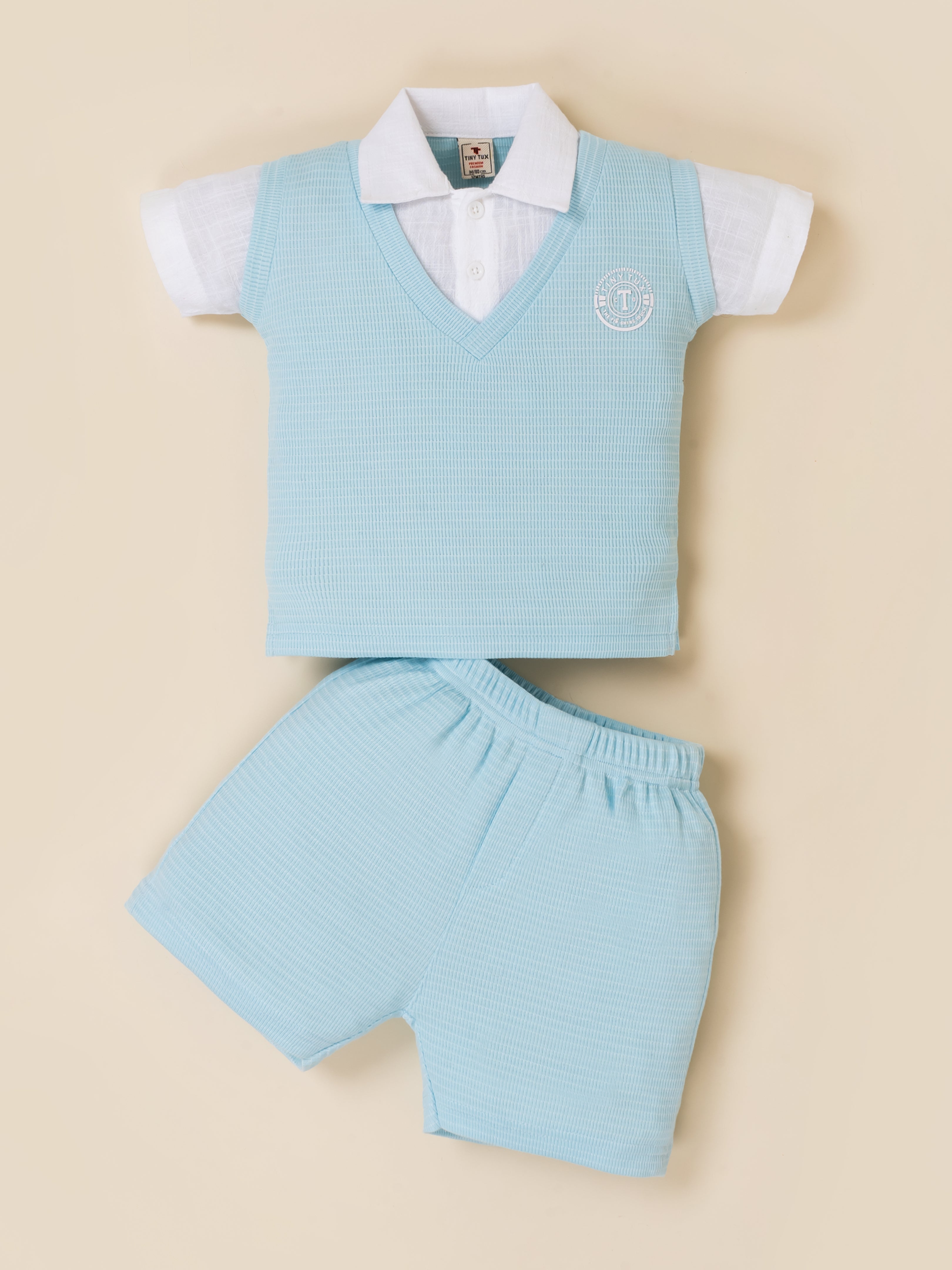 Polo Collar Stylish Summer Clothing for Boys