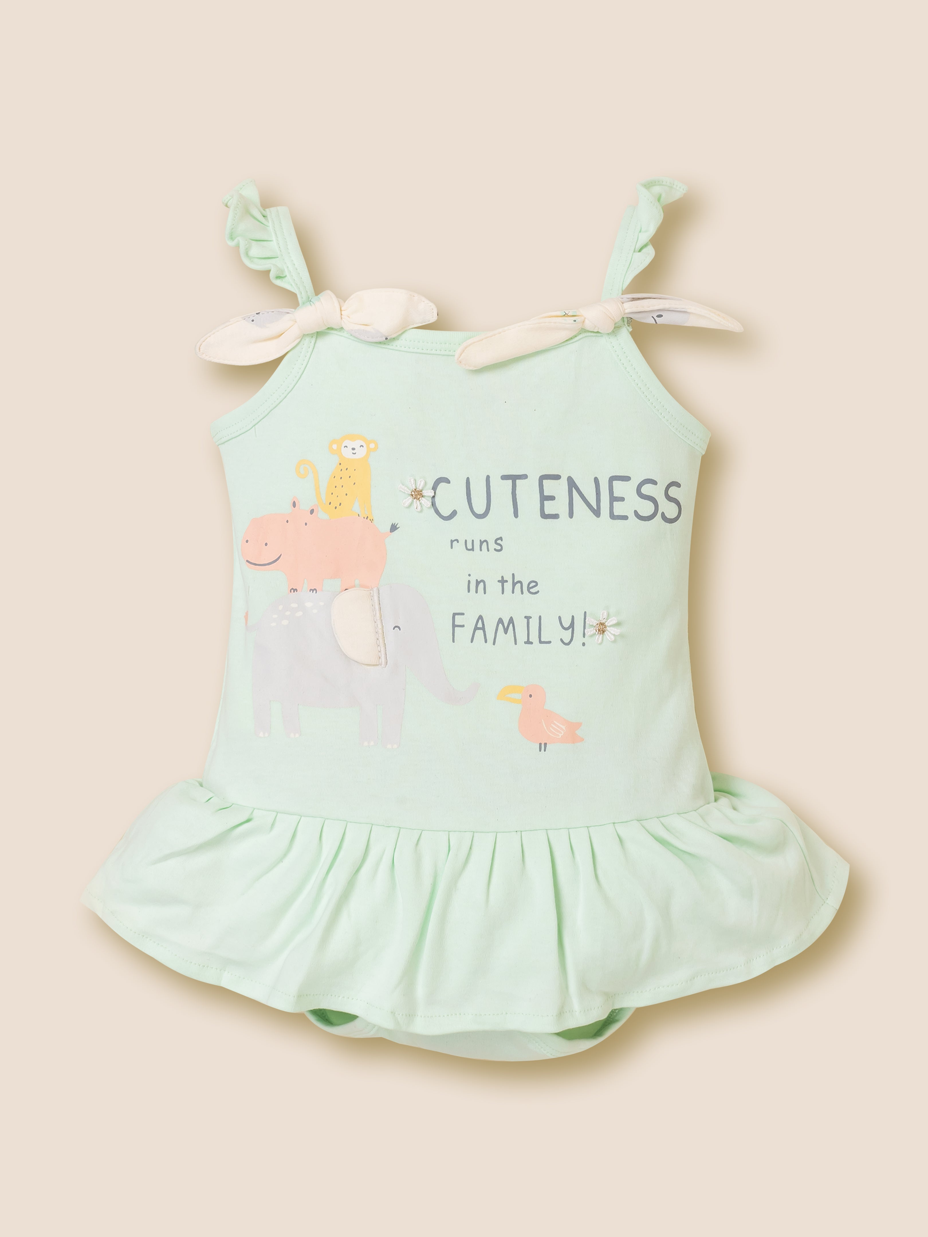 Baby Girl Clothing Set with Top, Shorts & Bodysuit