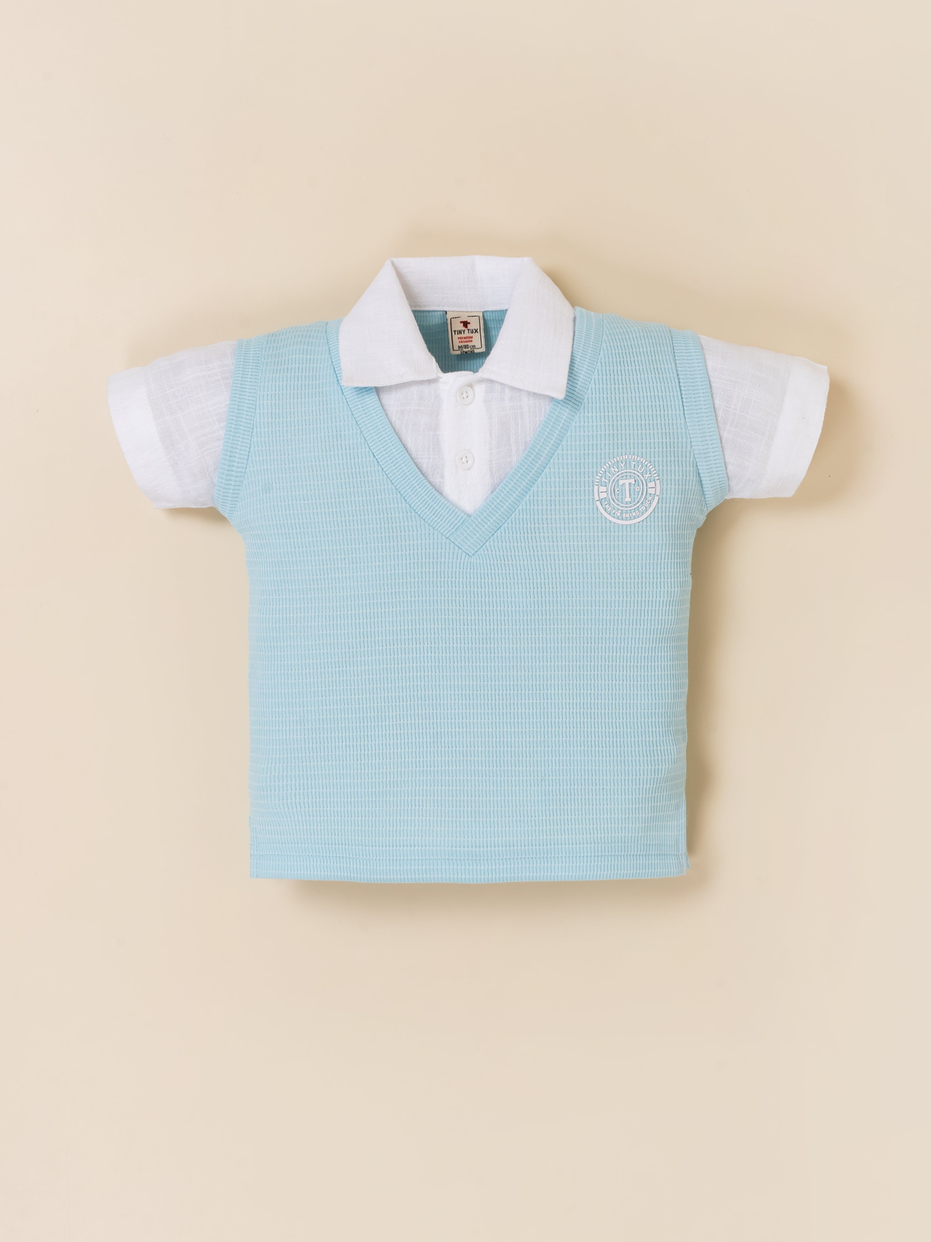 Polo Collar Stylish Summer Clothing for Boys