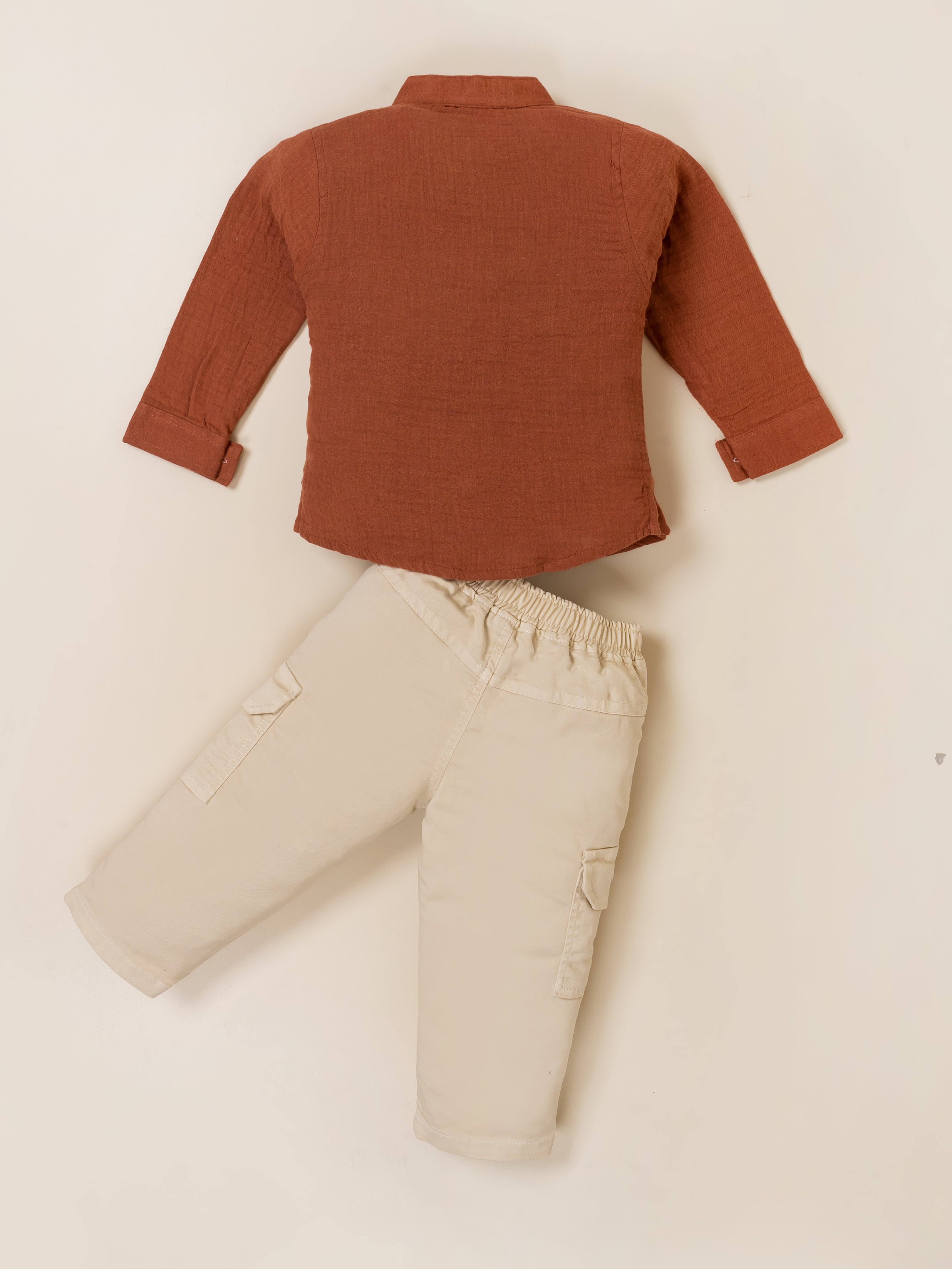 Boys’ Ethnic Kurta & Cargo Pants Set