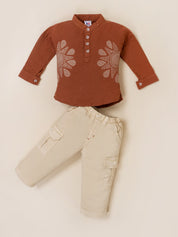 Boys’ Ethnic Kurta & Cargo Pants Set
