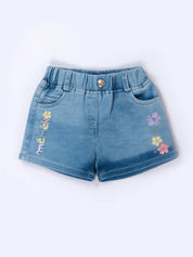 Striped T-Shirt and Denim Shorts Set