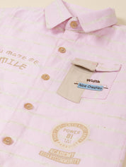 Boys Casual Layered Shirt & Shorts Set