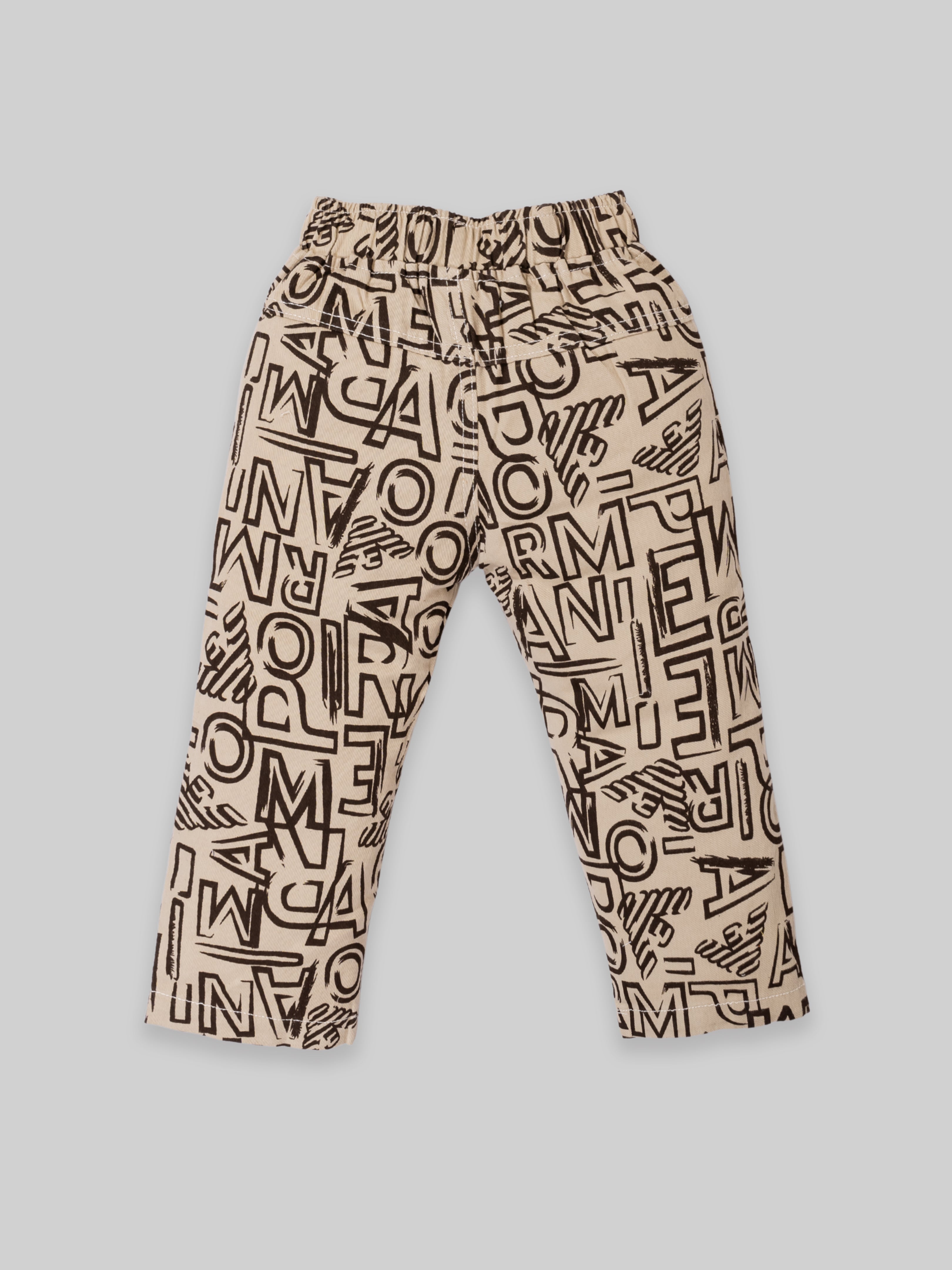 Boys Winter Outfit Set – Warm Sweatshirt & Pant | Navy & Brown