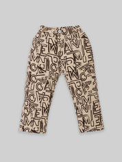 Boys Winter Outfit Set – Warm Sweatshirt & Pant | Navy & Brown