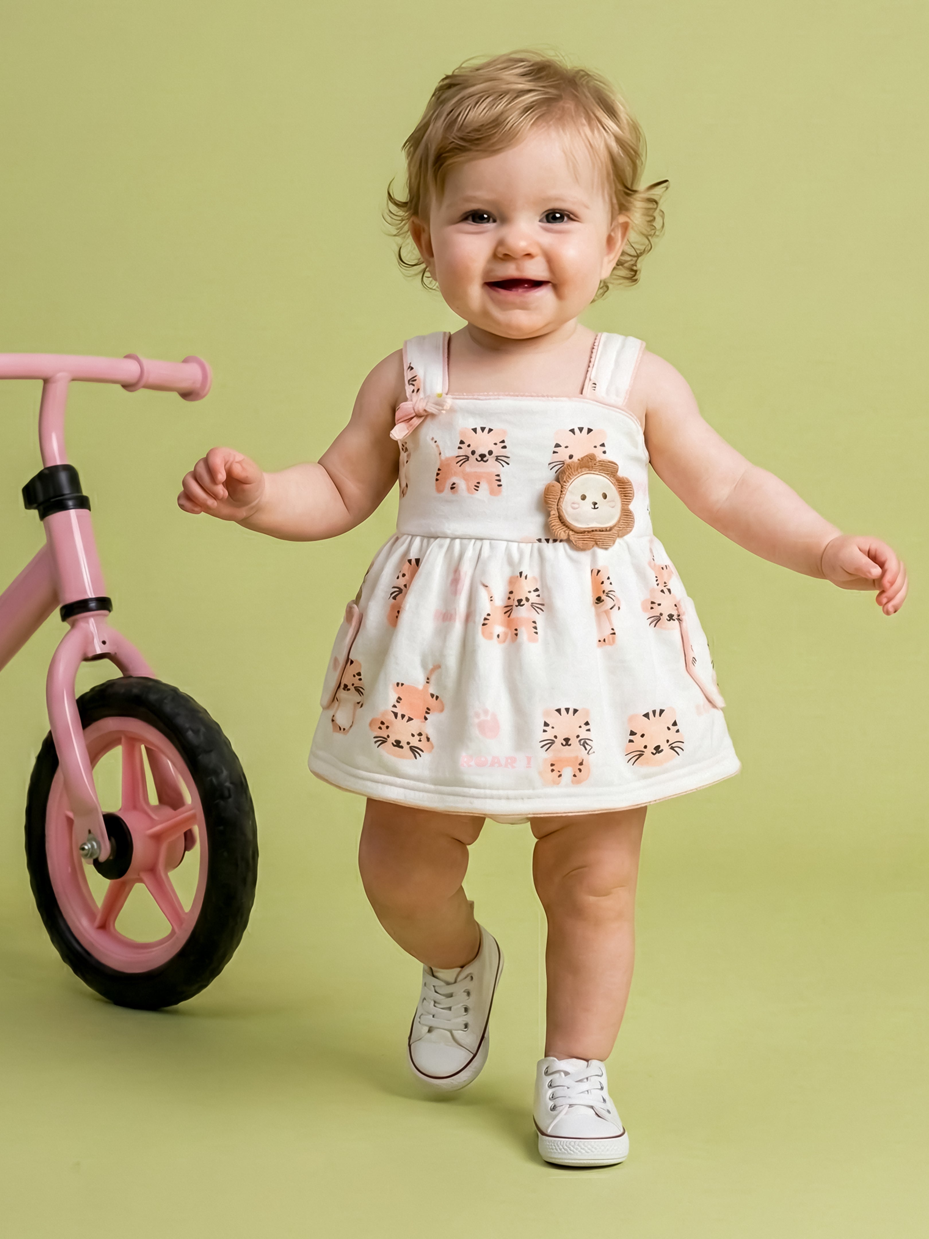 Baby Girl Sleeveless Cotton Frock Dress