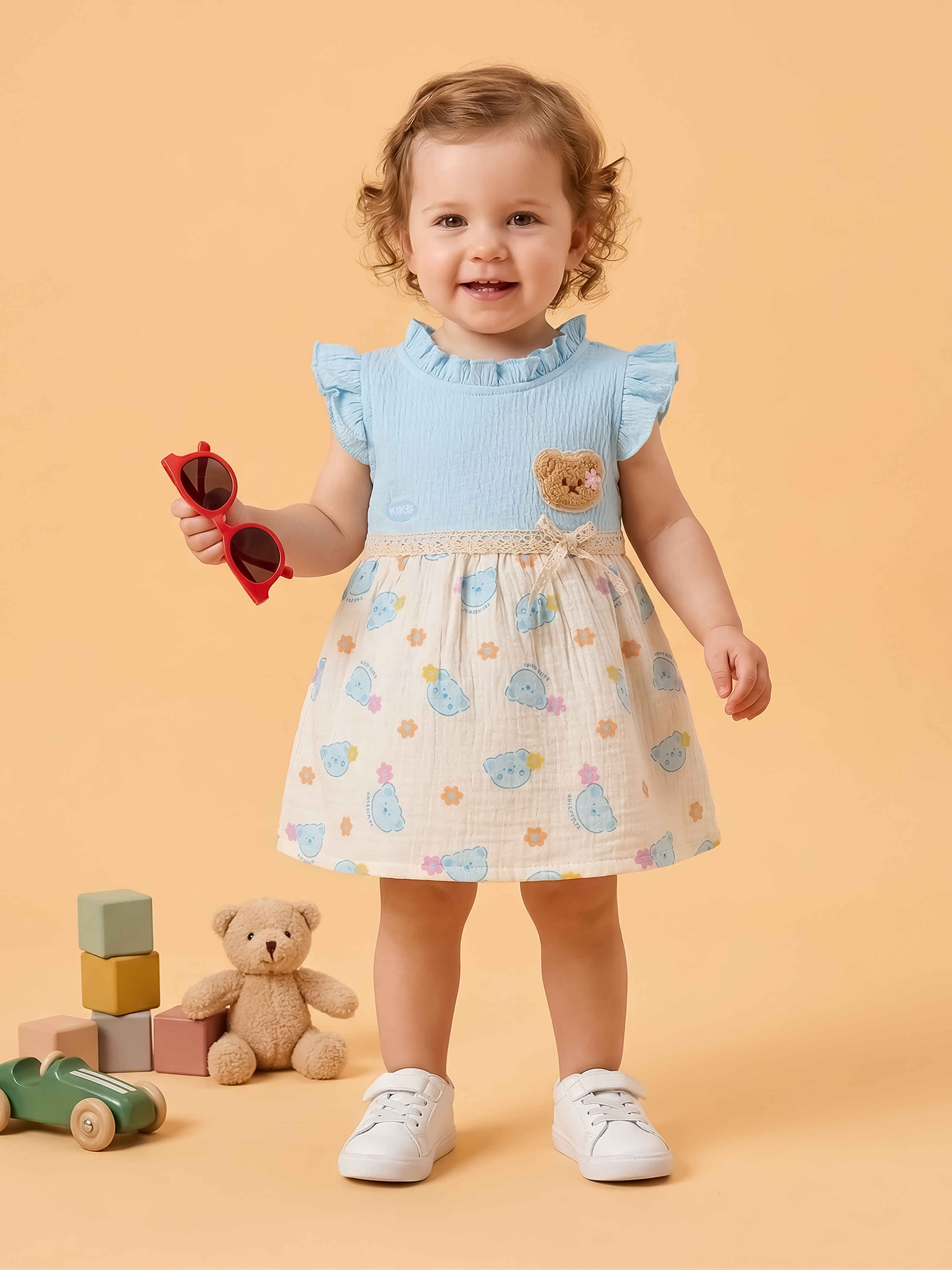 Baby Girl's Muslin Frock Set
