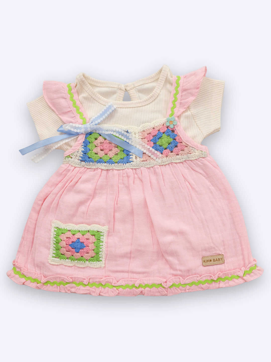 KIKO Cotton Dunagree Set for New Born Baby