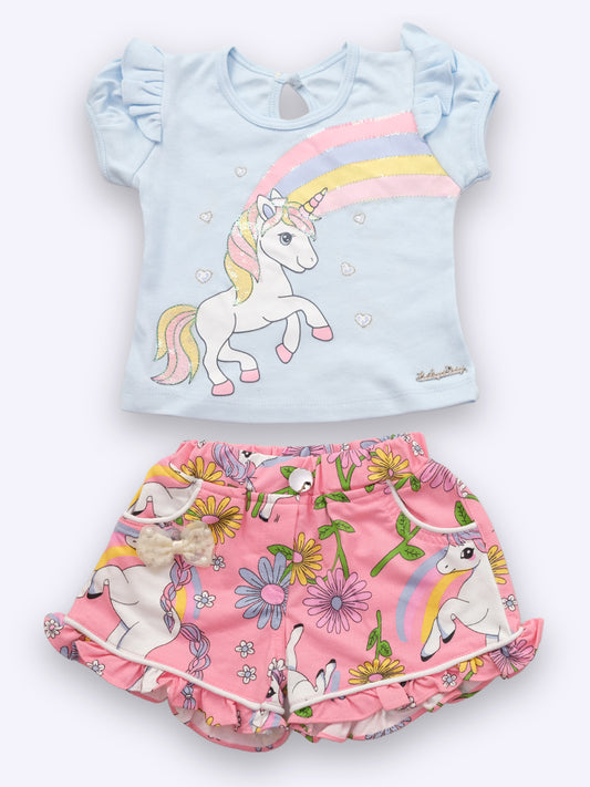 Baby's Day Girls Cotton Top and Bottom
