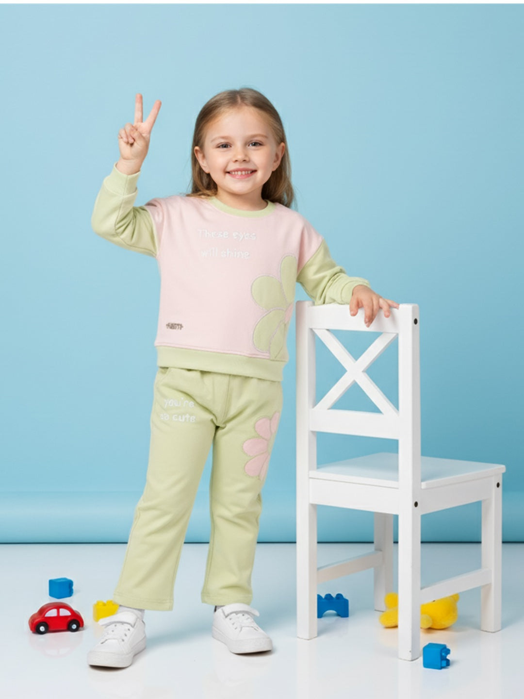 Girl's Sweatshirt & Jogger Set