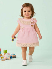 Baby Girls 'Muslin Frock with Matching Panty