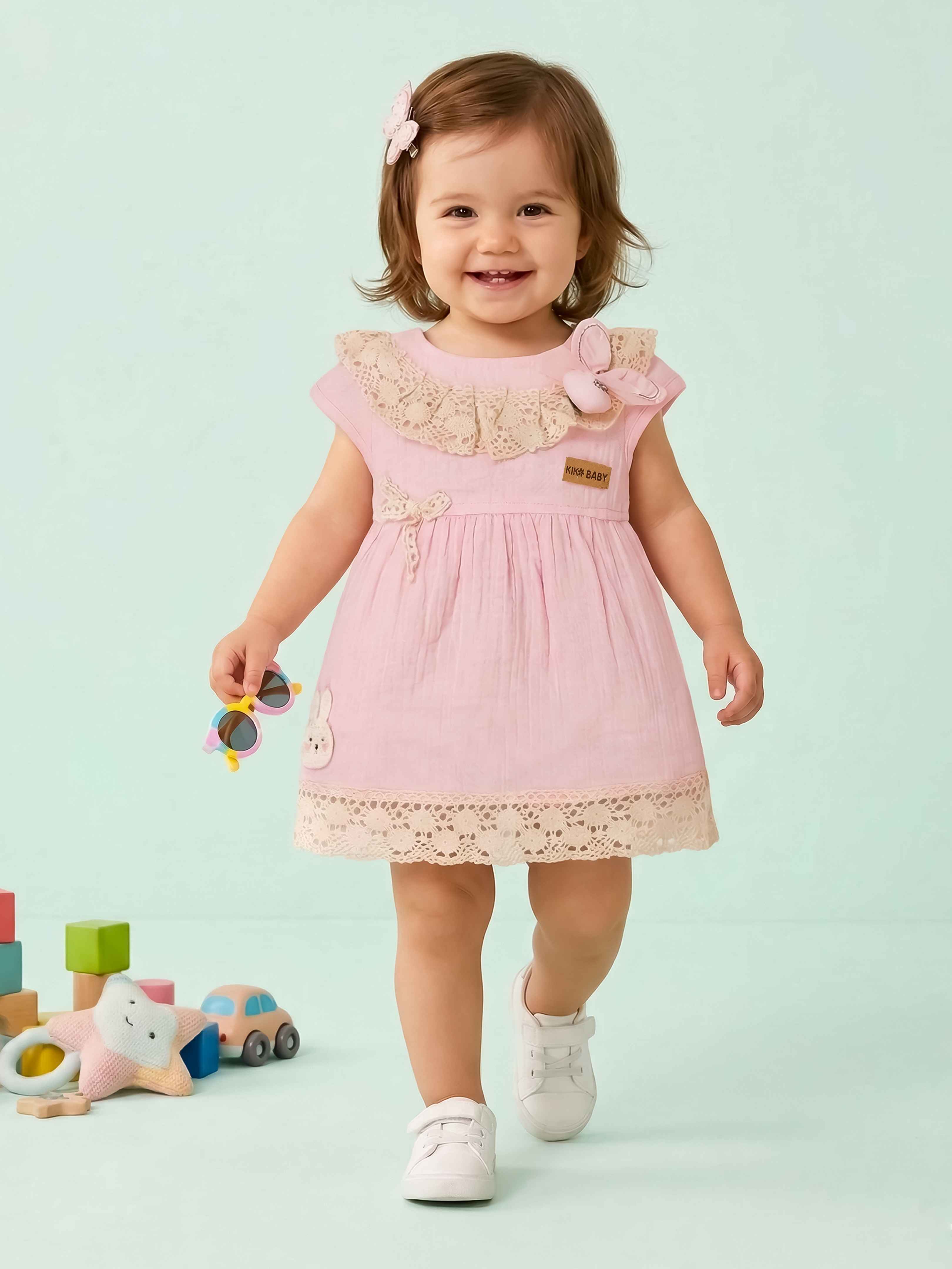 Baby Girls 'Muslin Frock with Matching Panty