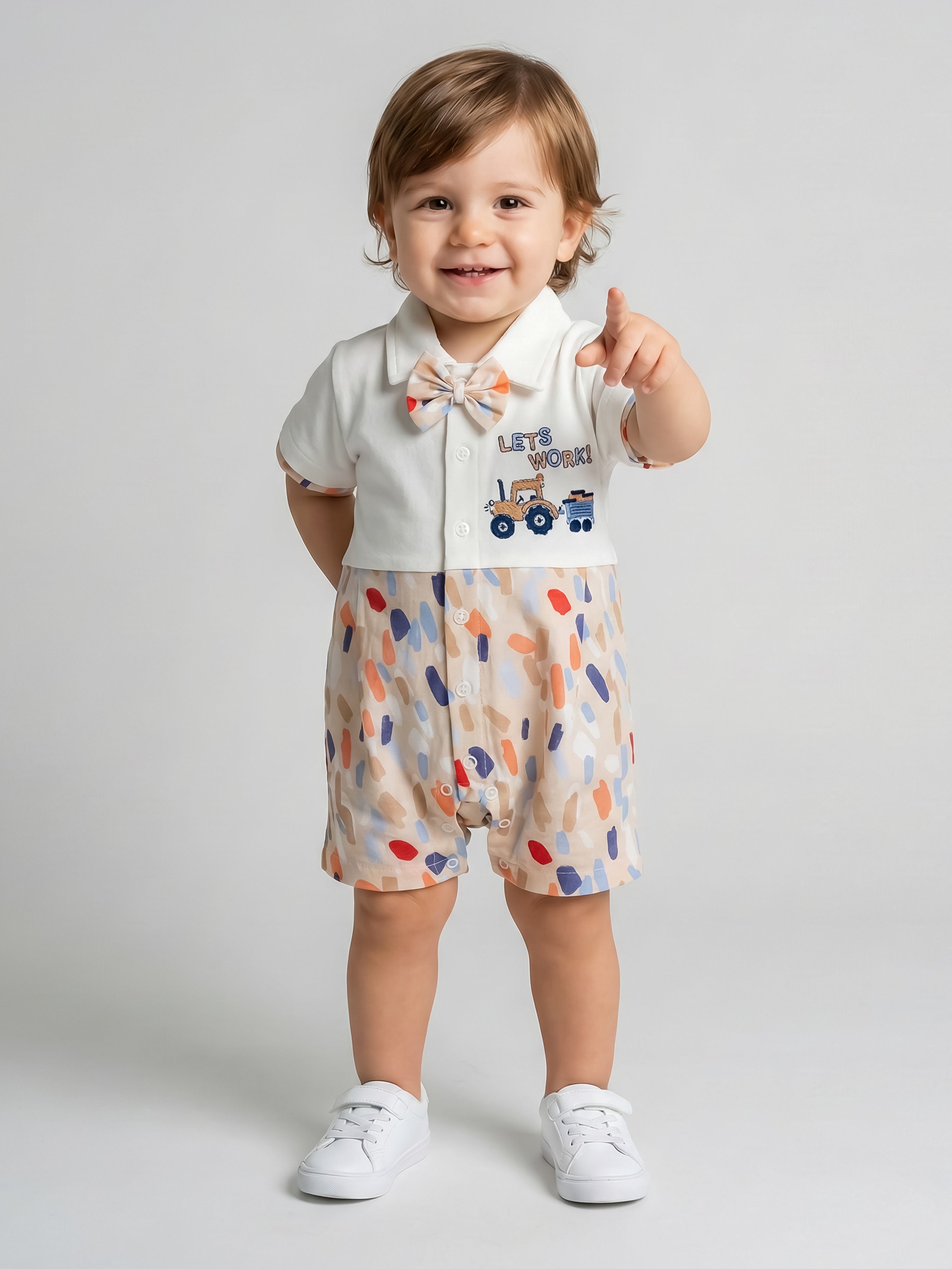 Baby  Boys'  Artistic Polo Romper