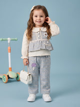 Girls Top and Pant Set with Inner Top