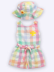KIKO Cotton Jumpsuit Romper Set for baby Girl