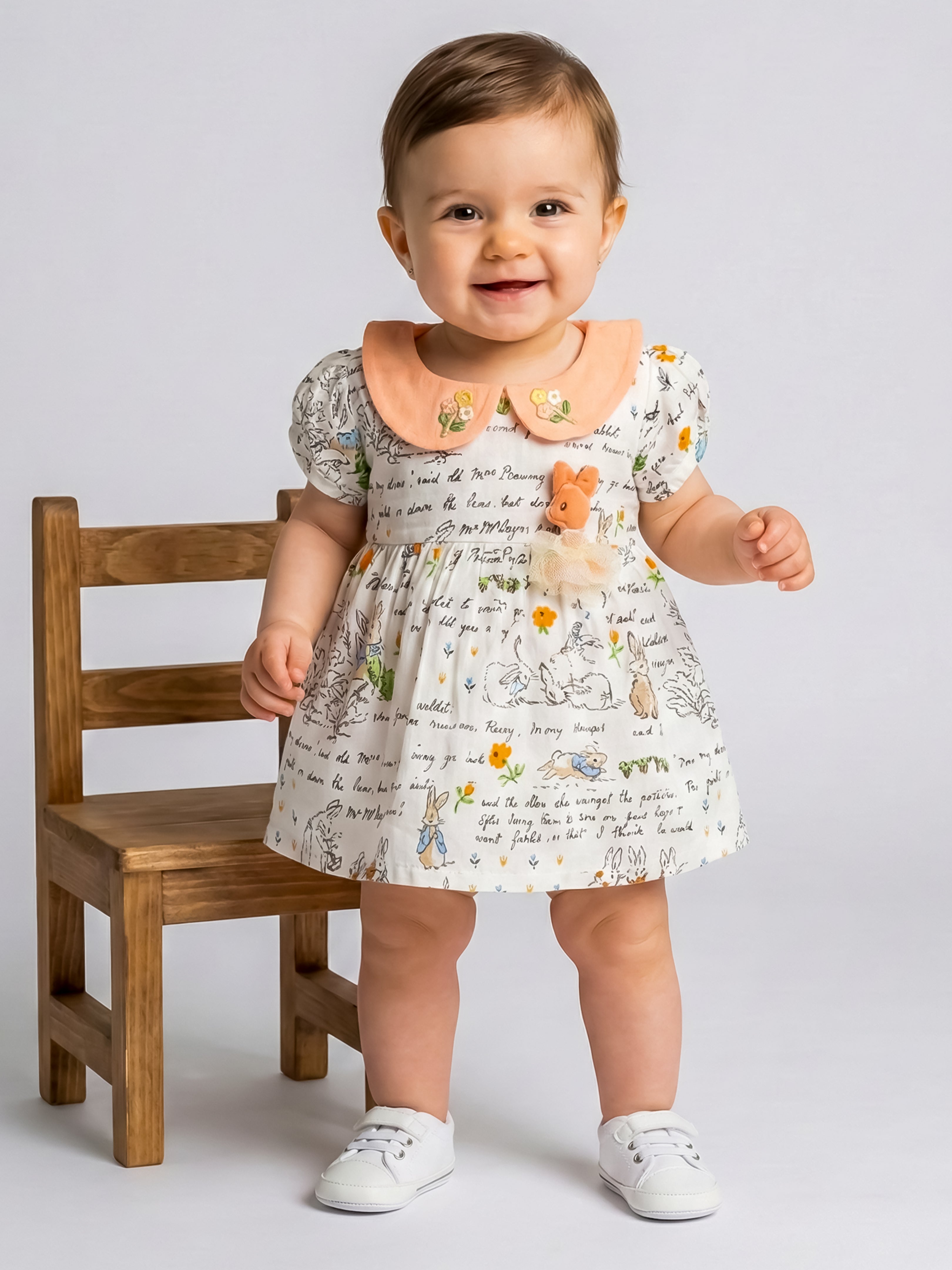 Baby Girl Printed Cotton Frock Dress