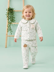 Baby Girl Jacket with Inner Top and pant Set