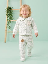 Baby Girl Jacket with Inner Top and pant Set