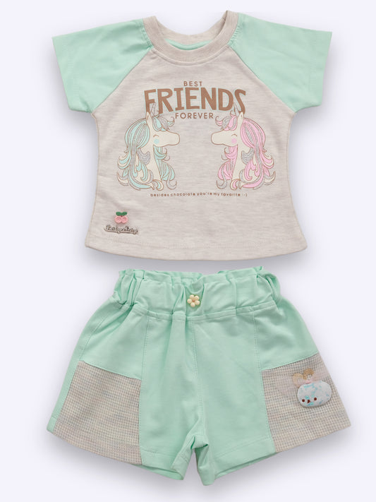 Baby's Day Girls Pure Cotton Clothing Set