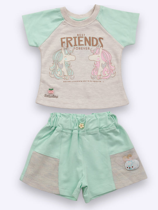Baby's Day Girls Pure Cotton Clothing Set