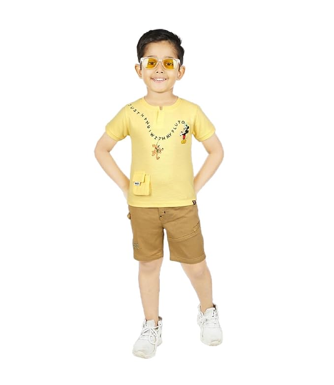 CHOO  CHOO Boys Cotton T-shirt and shorts