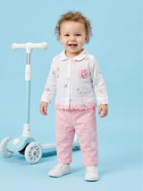 Baby Girl Floral Print Top and Pant Set