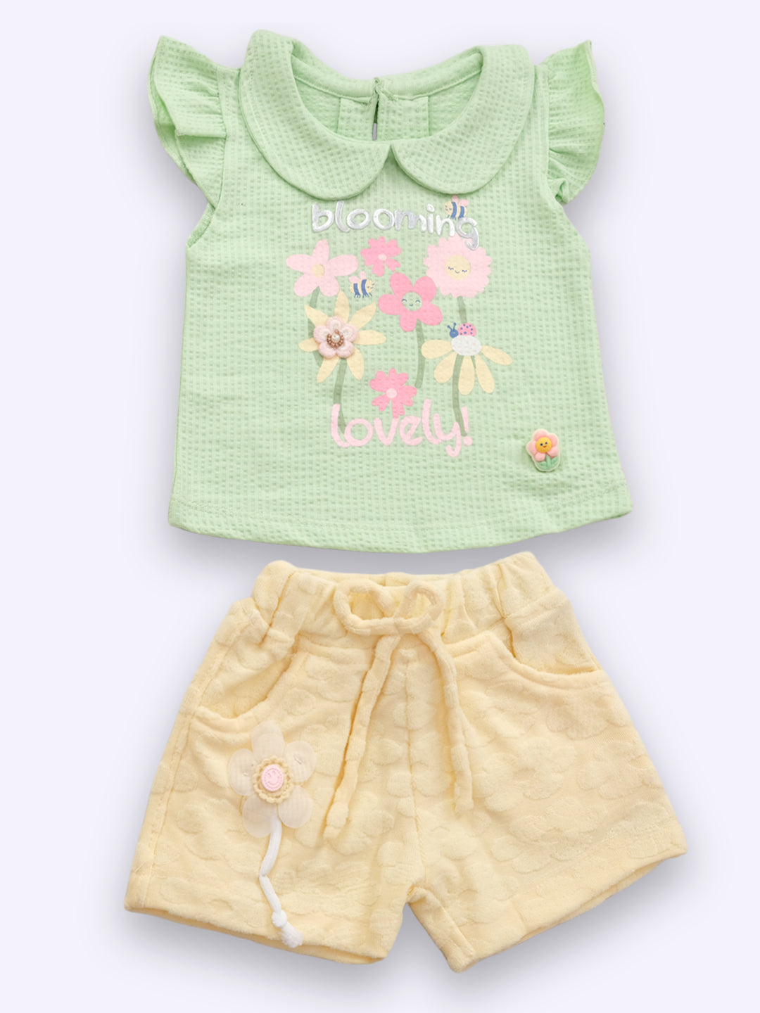 Girls Cotton Top with Shorts