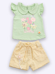 Girls Cotton Top with Shorts