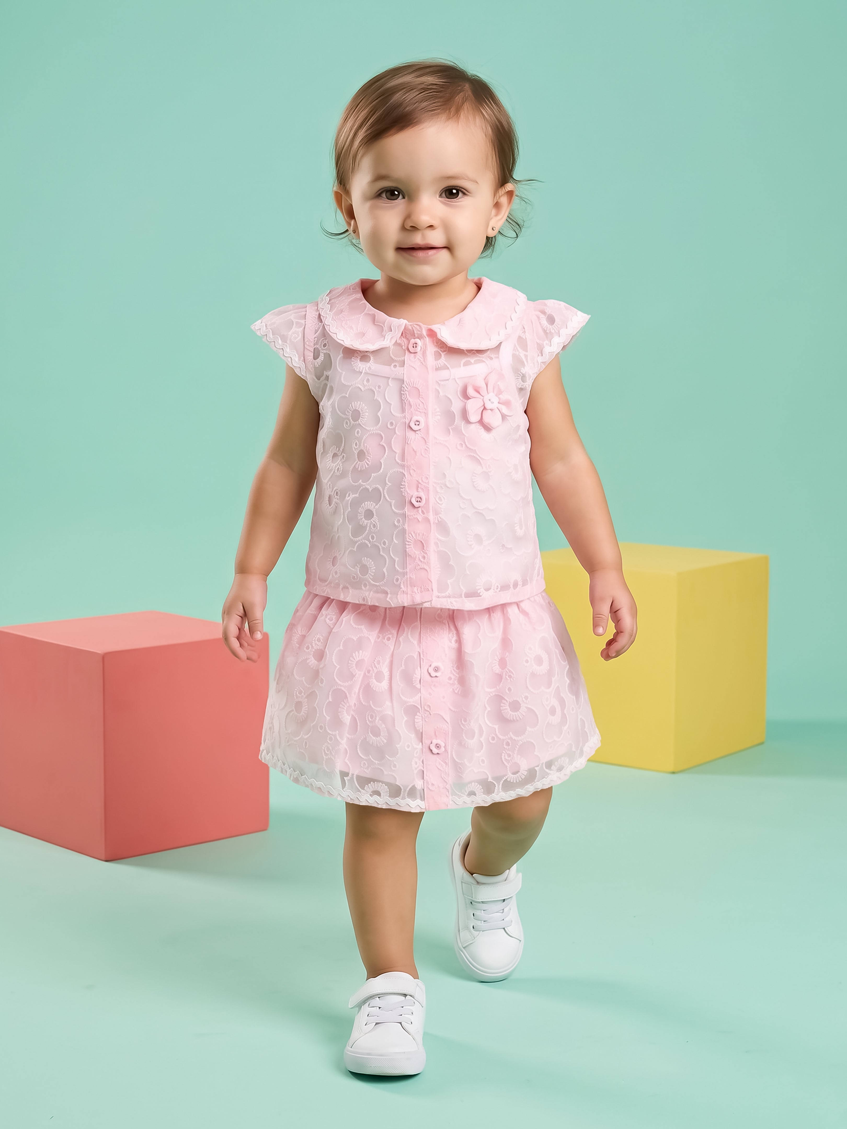 Baby Girls Top & Skirt Clothing Set
