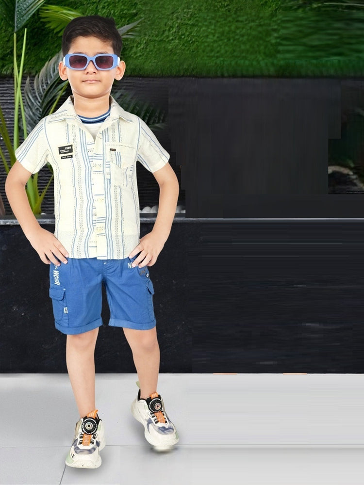 Big Fun Kids Printed Shirt and T-shirts with Shorts